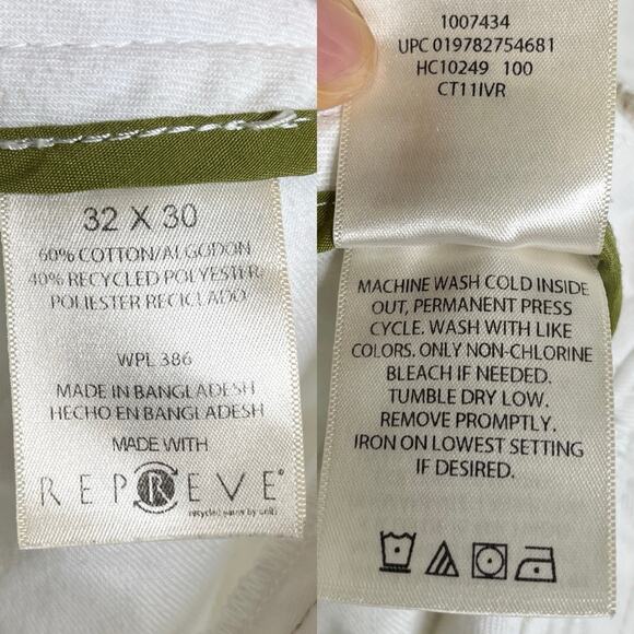 Haggar Life Khaki Relaxed Straight White Pants Size 32x30, Casual, Classic - Picture 8 of 8